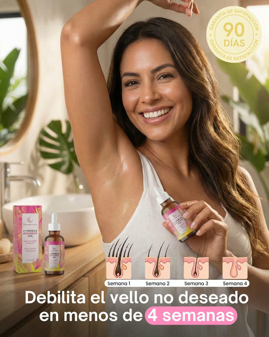Aceite Depilador Cyperus Rutundus: Debilita el vello en 4 semanas