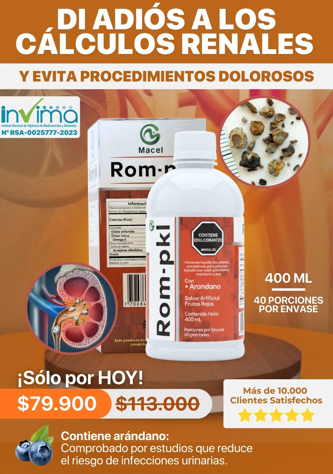 Rom-pkl | Bebida depurativa renal